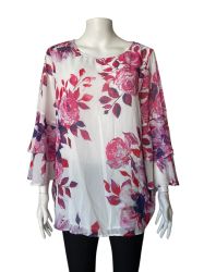 Дамска блуза на цветя LIZ JORDAN 2XL