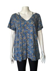 Дамска блуза с къс ръкав CHAPS XL