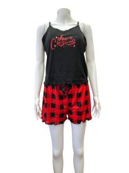 Комплект коледна дамска пижама