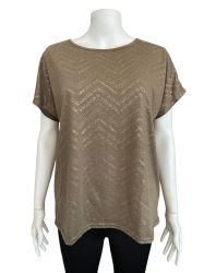 Дамска блуза с къс ръкав JANINA 2XL