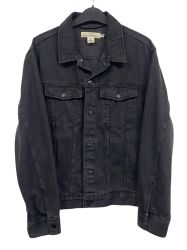 Памучено черно мъжко дънково яке H&M L