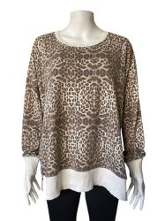 Дамски суичър с леопардов принт IDEOLOGY M