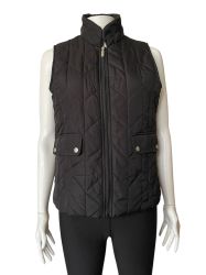 Дамско елече с джобове, копчета и цип RIVER & ROSE S