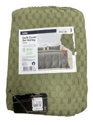 Памучен комплект чаршаф за юрган и калъфки (2бр.) ANKO