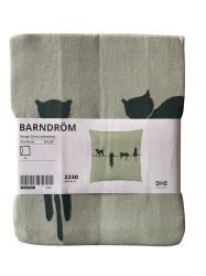 Памучна калъфка за възглавница с котки IKEA