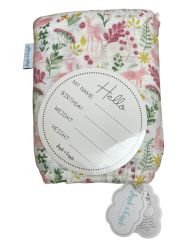 Памучна бебешка пелена на цветя JIGGLE & GIGGLE