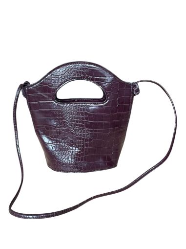 Крокодилска дамска чанта MANGO
