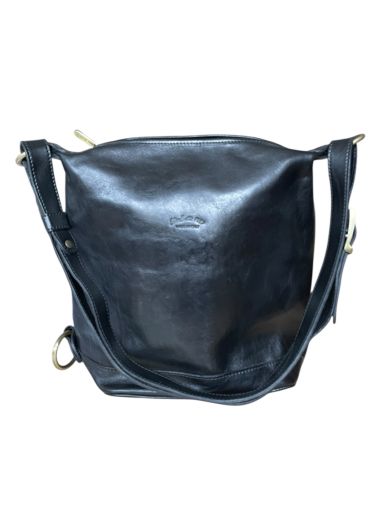 Кожена дамска чанта през рамо ELISA BETTA