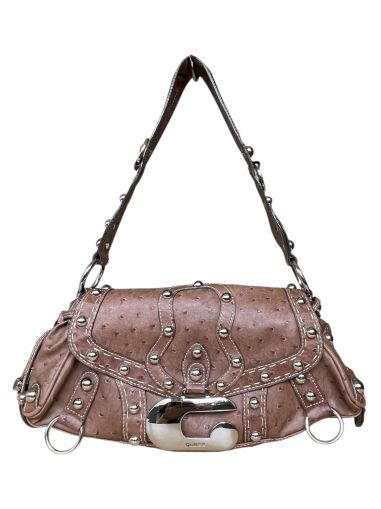 Кафява дамска флап чанта GUESS от еко кожа