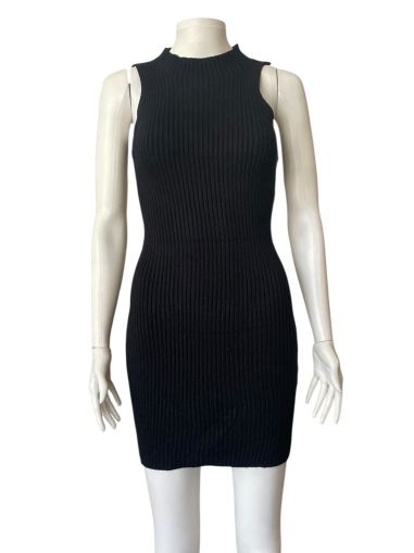 Плетена дамска рокля с поло яка, без ръкави WHYTE VALENTYNE S