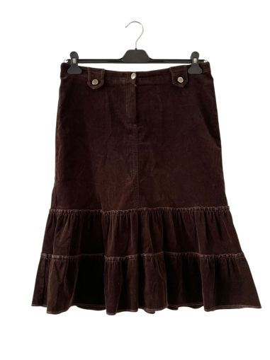 Дамска пола с джобчета и цип 2XL