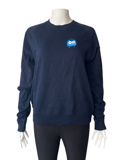 Тъмно синьо памучно UNISEX горнище с картинка NEUTRAL