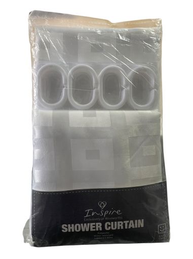 Завеса за баня с прибавени халки за прикачване WOOLWORTHS