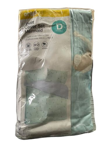 Детски комплект плик за юрган и калъфки (2бр.) с русалки ANKO