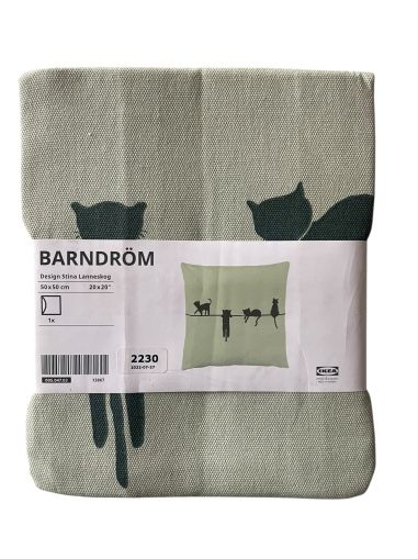 Памучна калъфка за възглавница с котки IKEA