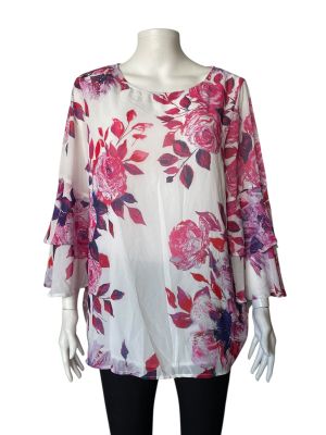 Дамска блуза на цветя LIZ JORDAN 2XL