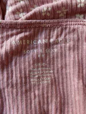 Дамска блуза на цветя с къс ръкав AMERICAN EAGLE S