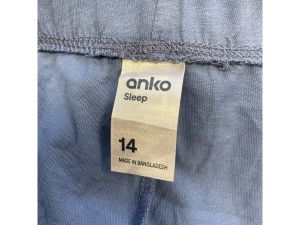 Памучно дамско долнище на пижама ANKO L