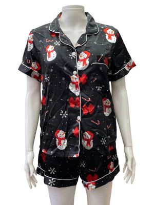 Комплект коледна дамска пижама M