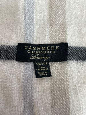 Дамски зимен шал CASHMERE CHARTER CLUB ONE SIZE