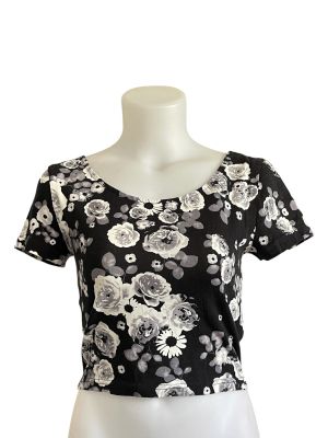  Дамска блуза с къс ръкав H&M S