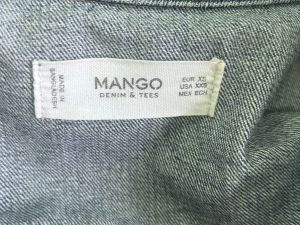 Дамско дънково яке MANGO XS 