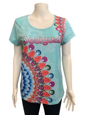 Дамскa блуза с къс ръкав DESIGUAL XXL