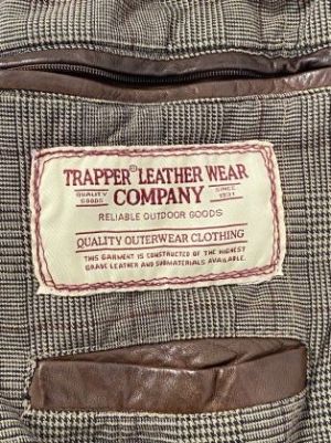 Мъжко яке естествена кожа TRAPPER LEATHER WEAR COMPANY L
