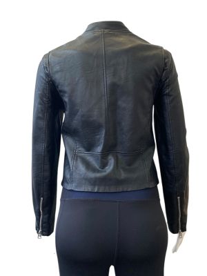 Кожено дамско яке H&M 2XS