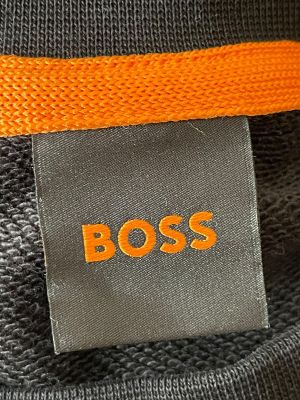 Памучен черен мъжки суичър BOSS L