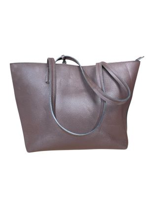 Кожена дамска чанта за рамо C&A