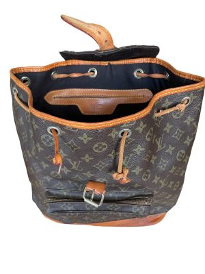 Кожена дамска чанта тип раничка LOUIS VUITTON