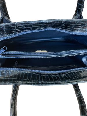 Крокодилска дамска чанта VALLE VERDE