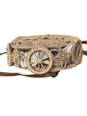 Кръгла плажна дамска чантичка за през рамо SOUTHBEACH