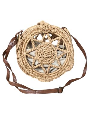 Кръгла плажна дамска чантичка за през рамо SOUTHBEACH