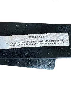 Черна кожена дамска чантичка за кръст DKNY