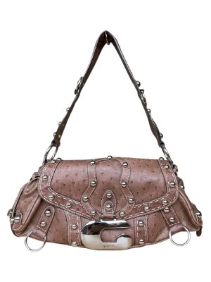 Кафява дамска флап чанта GUESS от еко кожа