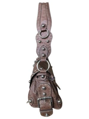 Кафява дамска флап чанта GUESS от еко кожа