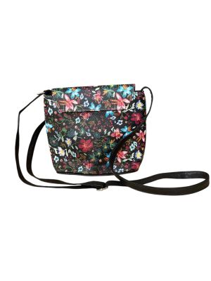 Кожена дамска чанта на цветя MICHAEL KORS