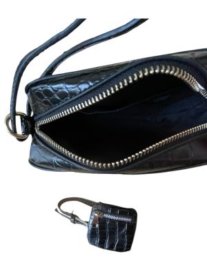 Комплект крокодилска дамска чанта и портмоне ASOS