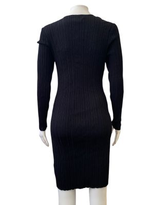 Черна впита дамска рокля H&M L