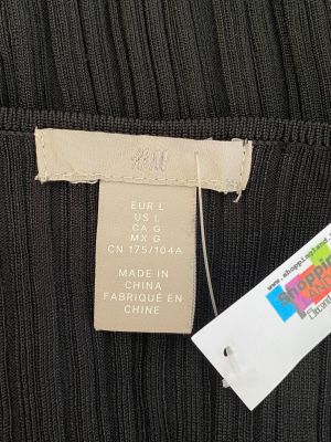 Черна впита дамска рокля H&M L