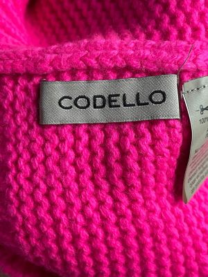 Розова плетена шапка с помпон CODELLO
