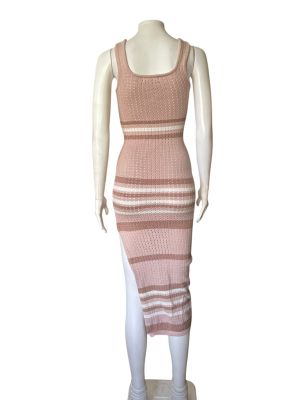 Плетена дамска рокля с цепка ALLY S