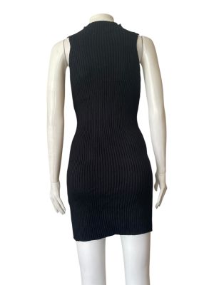 Плетена дамска рокля с поло яка, без ръкави WHYTE VALENTYNE S