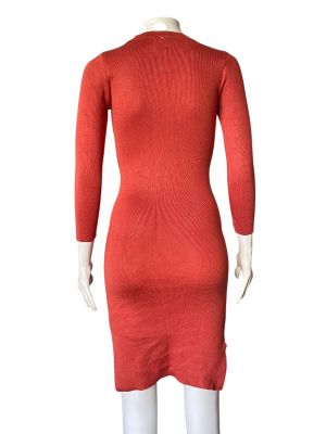 Плетена дамска рокля с цепки S