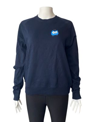 Тъмно синьо памучно UNISEX горнище с картинка NEUTRAL