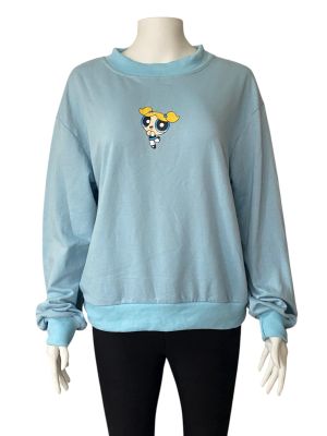 Памучно дамско горнище с POWERPUFF GIRLS картинка ROMWE M