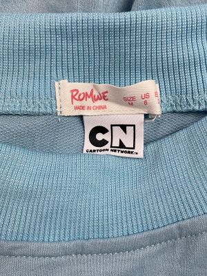 Памучно дамско горнище с POWERPUFF GIRLS картинка ROMWE M