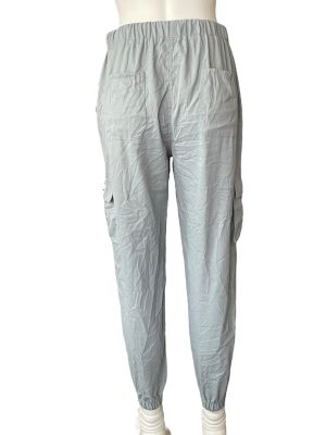 Дамско спортно долнище с джобчета и връзки SHEIN M